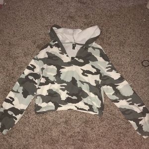 I’m selling a target camo crop sweatshirt